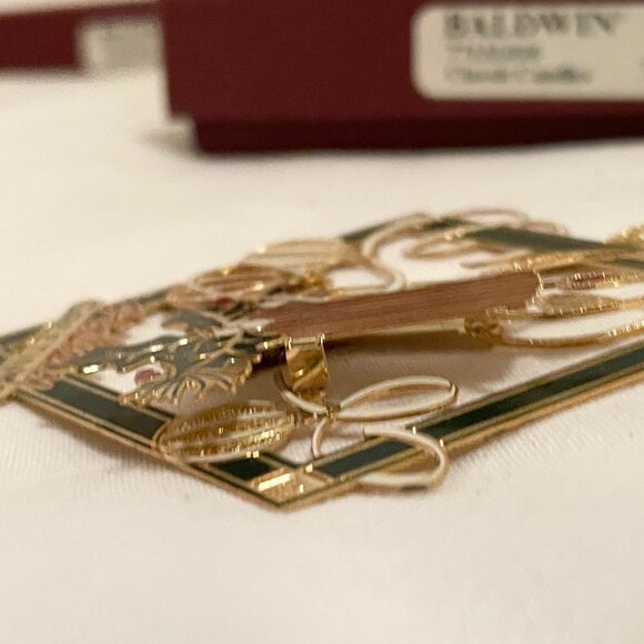 CLASSIC CANDLES 77133.010 2004 Baldwin Brass 24K Finished Brass Ornament VTG - Picture 8 of 9